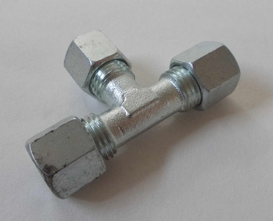 T-Verschraubung T-8 zur Verschraubung von Kupferrohren 8mm