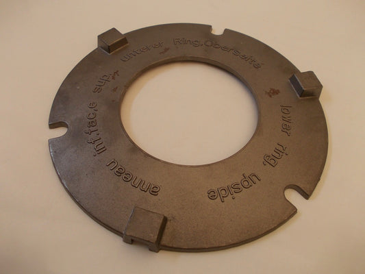 Brennerring 195 / 95 mm unterer Ölofen Ölheizeinsatz Stahlguss