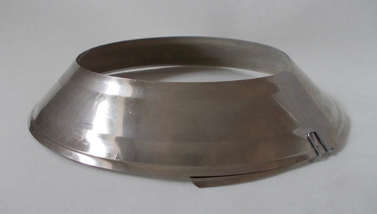 Wandrosette verstellbar 120 bis 135 mm für Ofenrohr Edelstahl normal