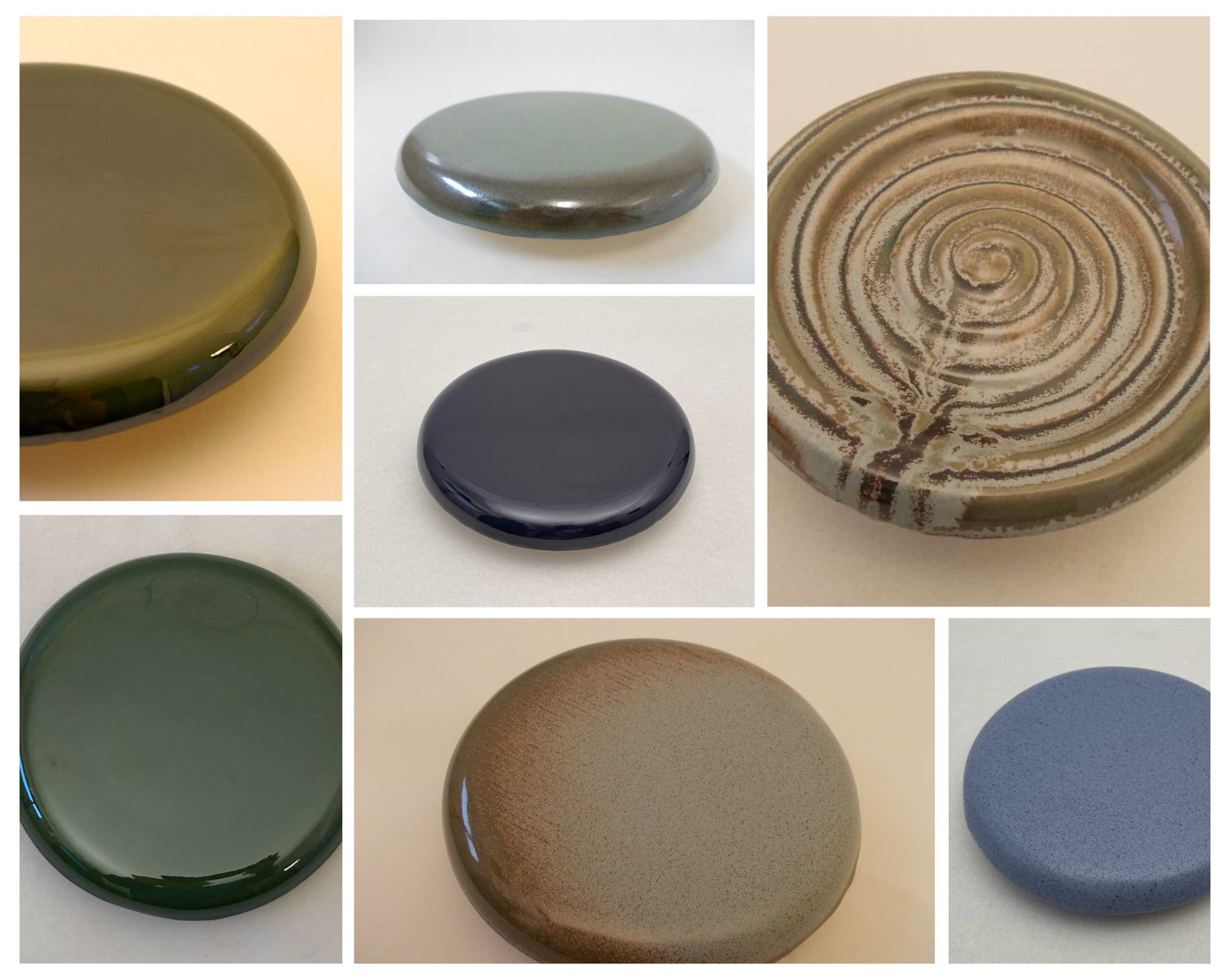 blaue + grüne Glasuren