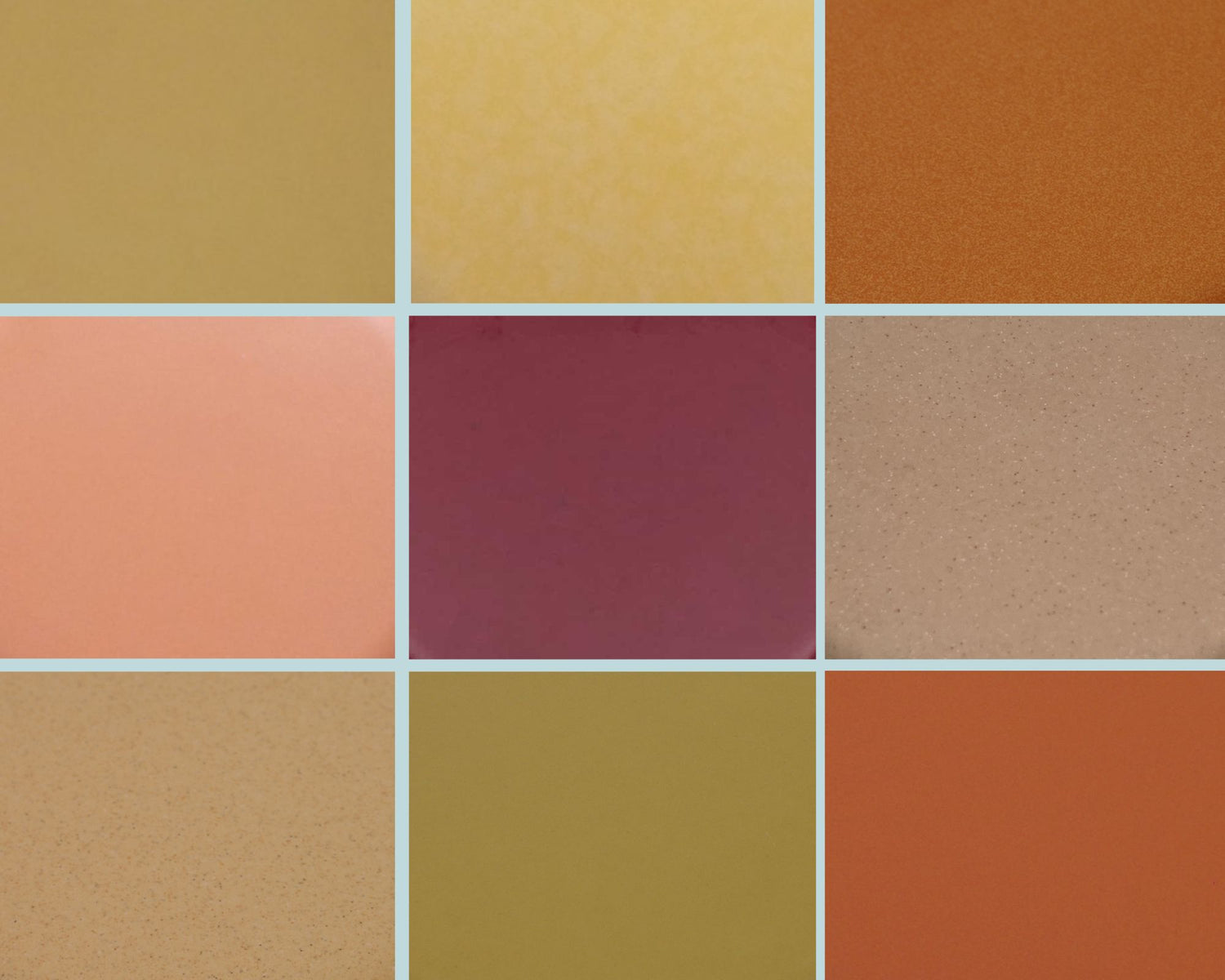 gelbe + rote Glasuren