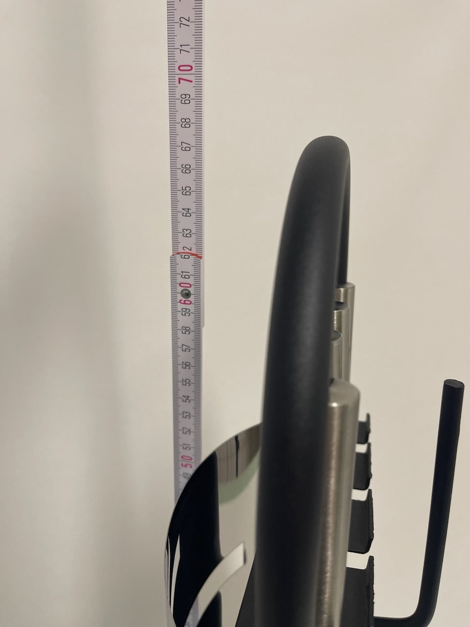 Kaminbesteck 4-teilig Schwarz + Edelstahl glänzend 68cm