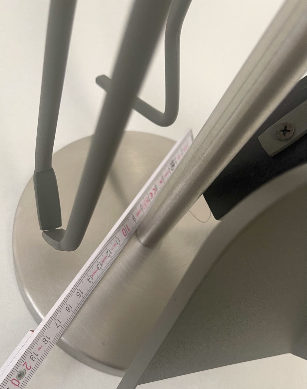 Kaminbesteck 4-teilig rund Anthrazit + Edelstahl 66cm