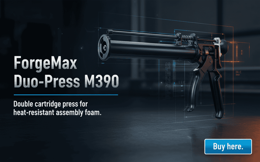 ForgeMax Duo-Press M390 – Doppel-Kartuschenpresse für hitzebeständigen Montageschaum