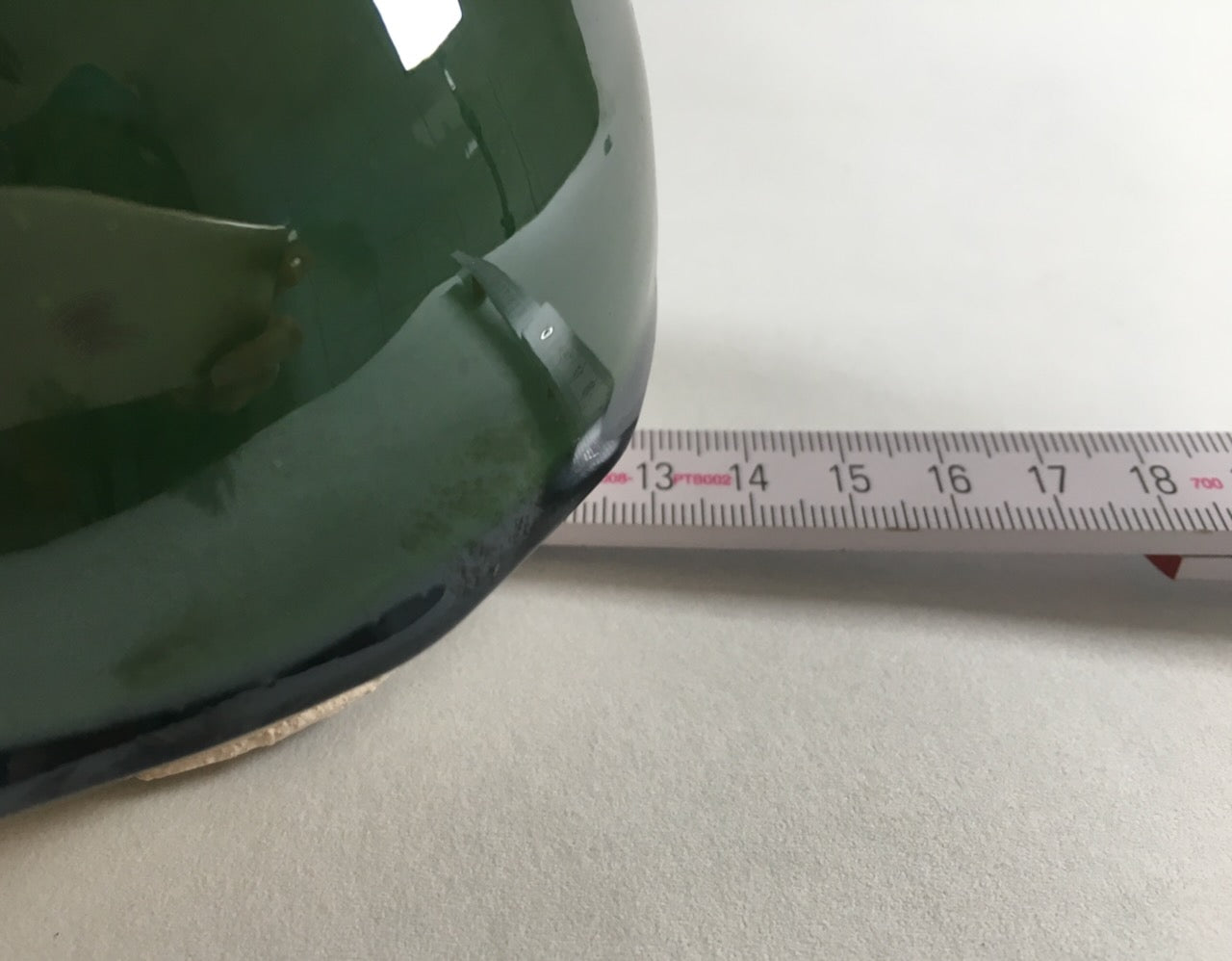 Putzdeckel Nockenkachel-Design lindgrün rund 13 cm