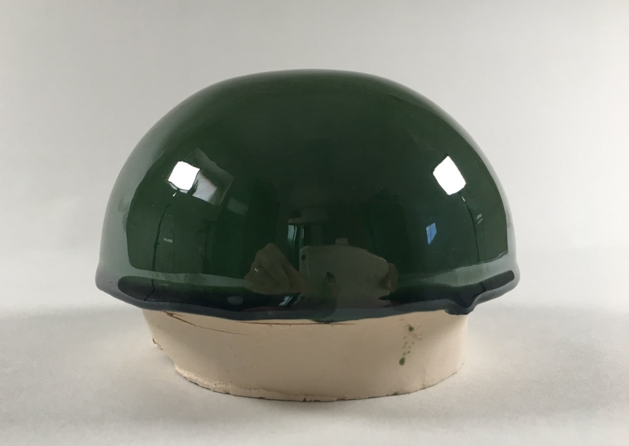 Putzdeckel Nockenkachel-Design lindgrün rund 13 cm