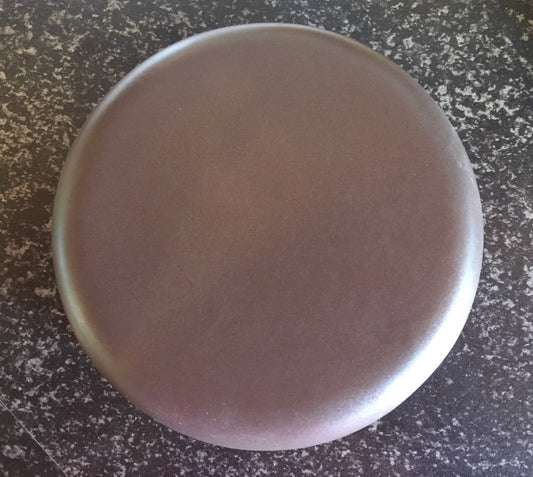Reinigungskachel Nougat braun Putzdeckel für Kachelofen rund 15 cm