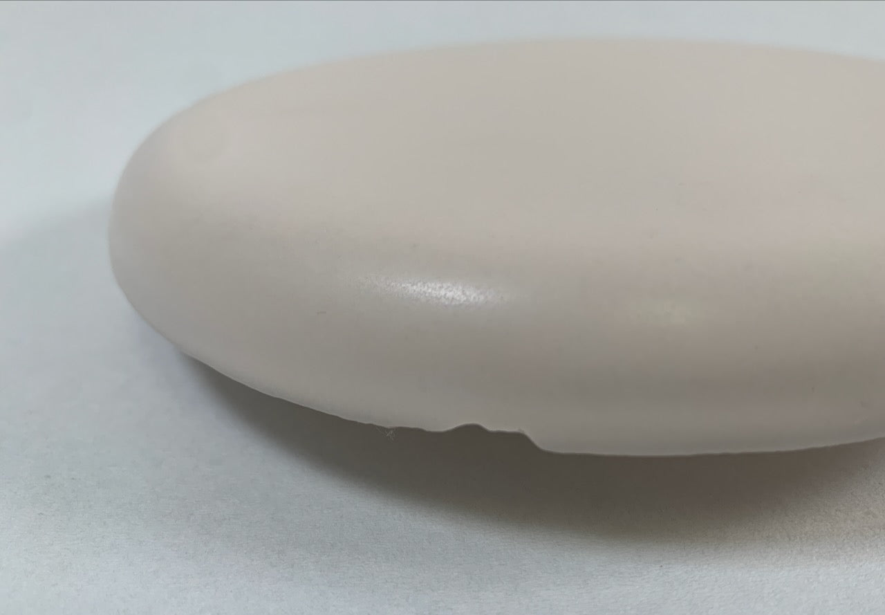Reinigungskachel Tundra beige (ohne Glanz) Putzdeckel für Kachelofen rund 15 cm B-Ware