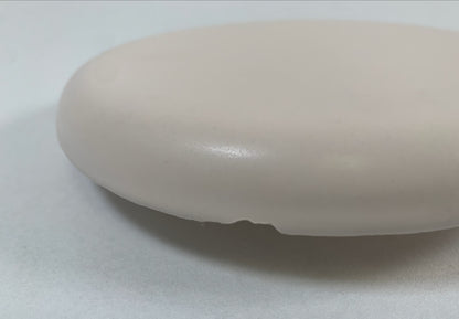 Reinigungskachel Tundra beige (ohne Glanz) Putzdeckel für Kachelofen rund 15 cm B-Ware