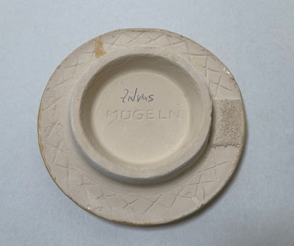 Reinigungskachel Zitrus Gelb Putzdeckel für Kachelofen rund 15 cm