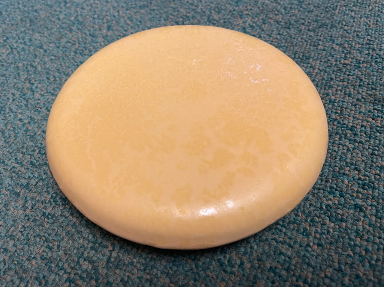 Reinigungskachel Zitrus Gelb Putzdeckel für Kachelofen rund 15 cm