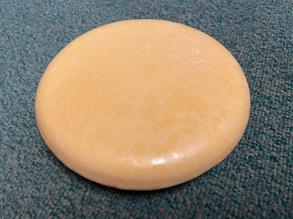 Reinigungskachel Zitrus Gelb Putzdeckel für Kachelofen rund 15 cm