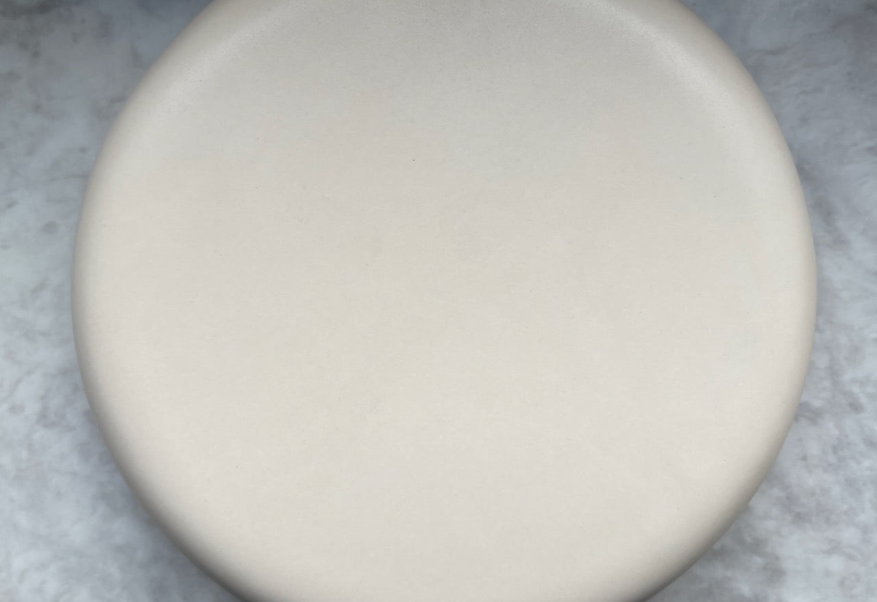 Reinigungskachel Tundra beige (ohne Glanz) Putzdeckel für Kachelofen rund 15 cm