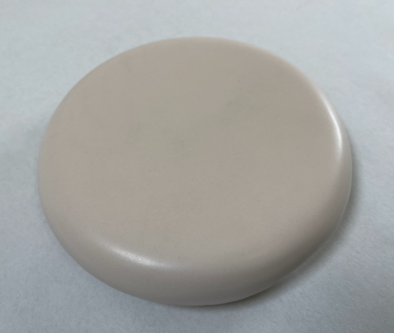 Reinigungskachel Tundra beige (ohne Glanz) Putzdeckel für Kachelofen rund 15 cm