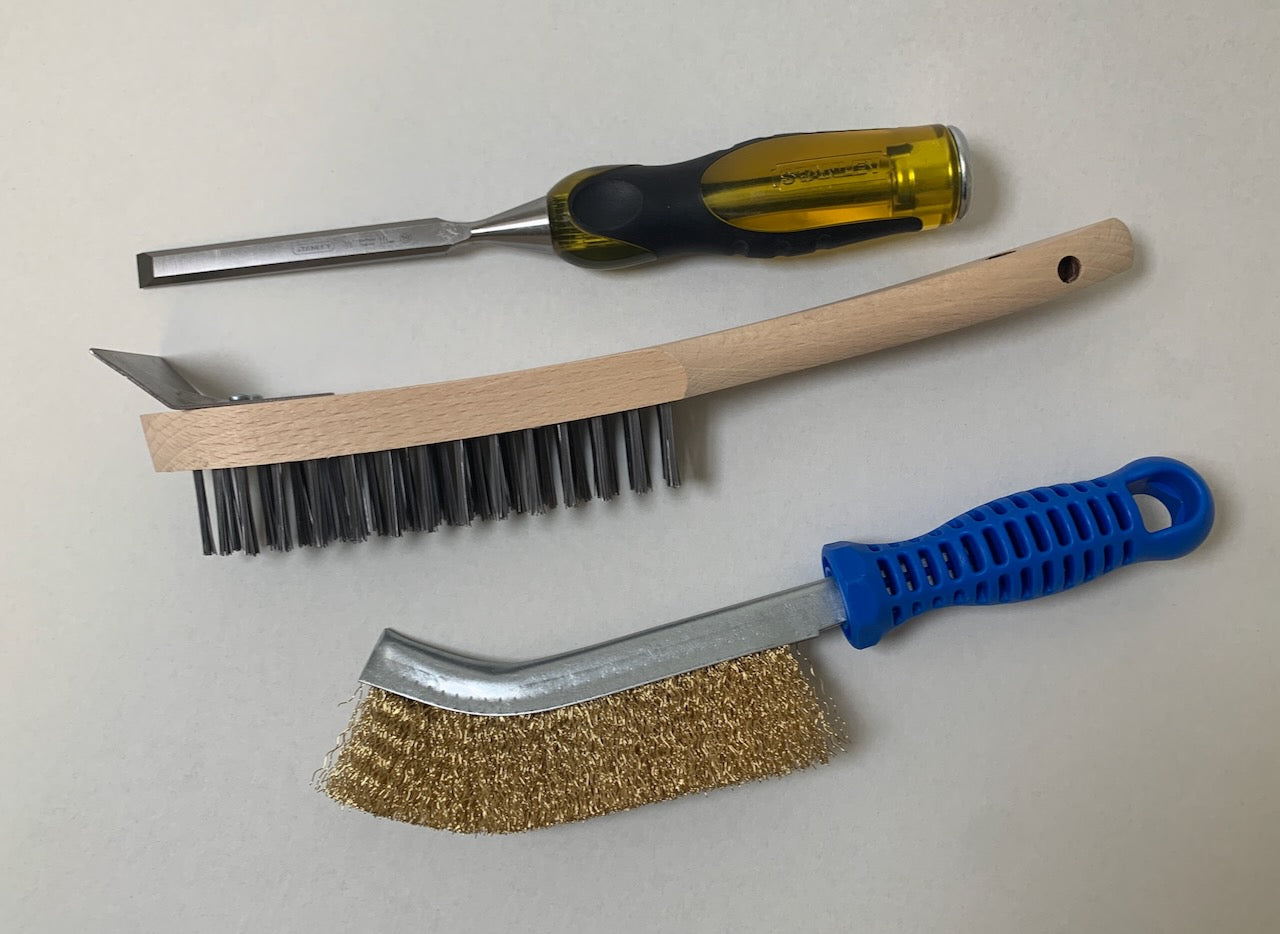 3-teiliges Reinigungsset für Ölöfen & Brennertöpfe