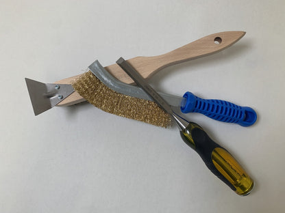 3-teiliges Reinigungsset für Ölöfen & Brennertöpfe