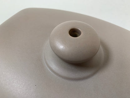 Handgefertigte Bratapfel Backform aus Keramik GRAU