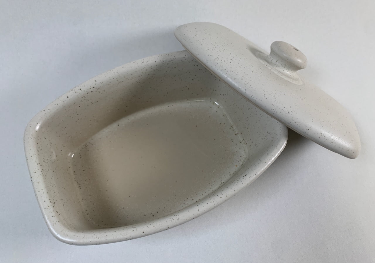 Handgefertigte Bratapfel Backform aus Keramik SAHARA Beige