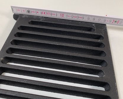 Ofenrost 17,5 x 23 cm als Klapprost zum Hochklappen Kaminrost