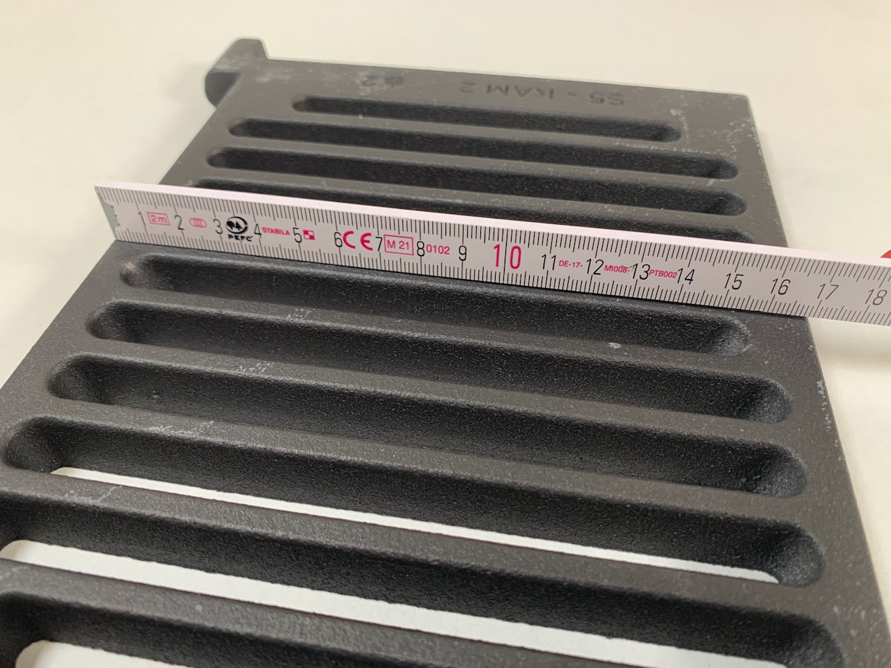 Ofenrost 17,5 x 23 cm als Klapprost zum Hochklappen Kaminrost