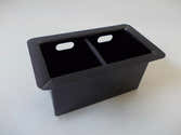 Cendrier En Bois Avec Insert Acier Inoxydable - Couvercle Anti-odeurs, Design élégant 10x10x4.5 Cm - Or - 9