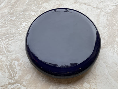 Reinigungskachel kobaltblau Putzdeckel für Kachelofen rund 15 cm