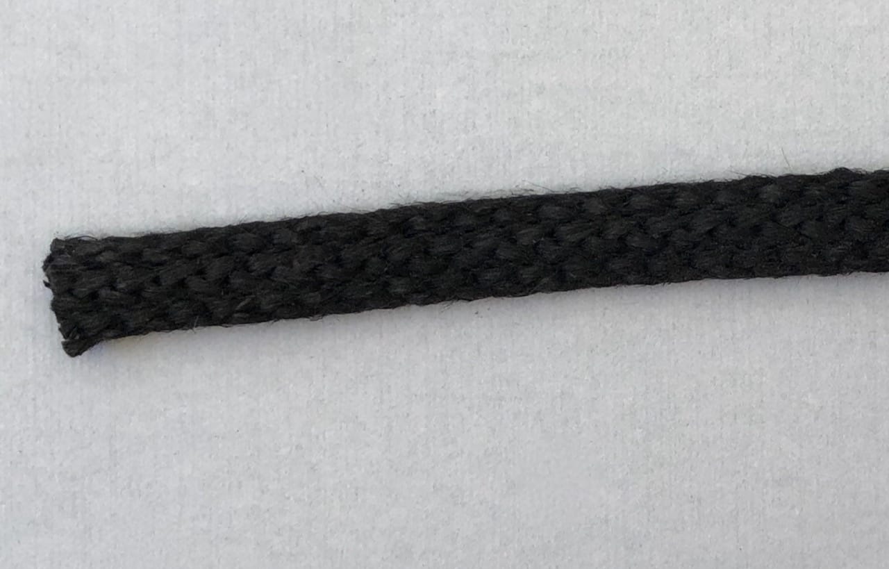 Schwarze Flachdichtung 16x5mm Dichtschnur