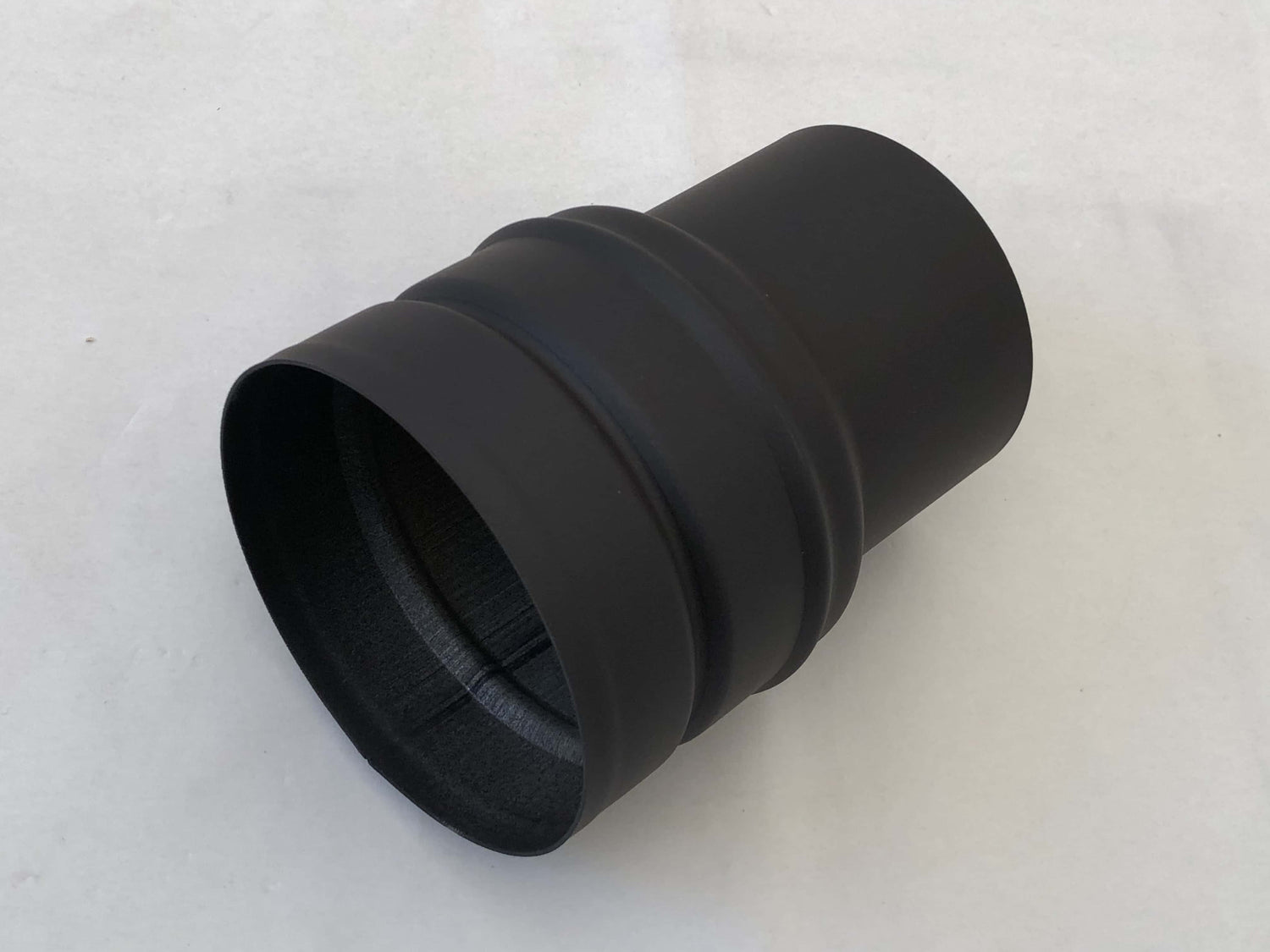 Erweiterungsstück 080 - 100 mm Erweiterung Übergang Ofenrohr lackiert Pelletofen