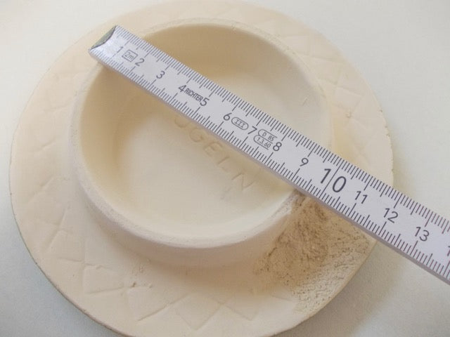 Reinigungskachel Moosgrün Putzdeckel für Kachelofen rund 15 cm