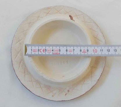 Reinigungskachel Tobagobraun Putzdeckel für Kachelofen rund 15 cm