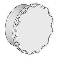 Reinigungsbuchse Aluguss „rund“ mit runder Einbauhülse
