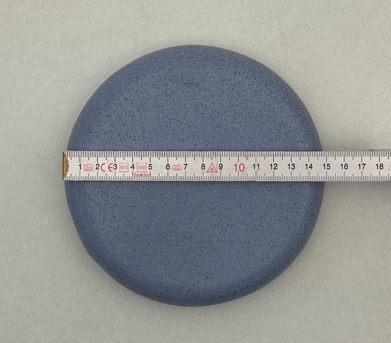 Reinigungskachel karibikblau Putzdeckel für Kachelofen rund 15 cm