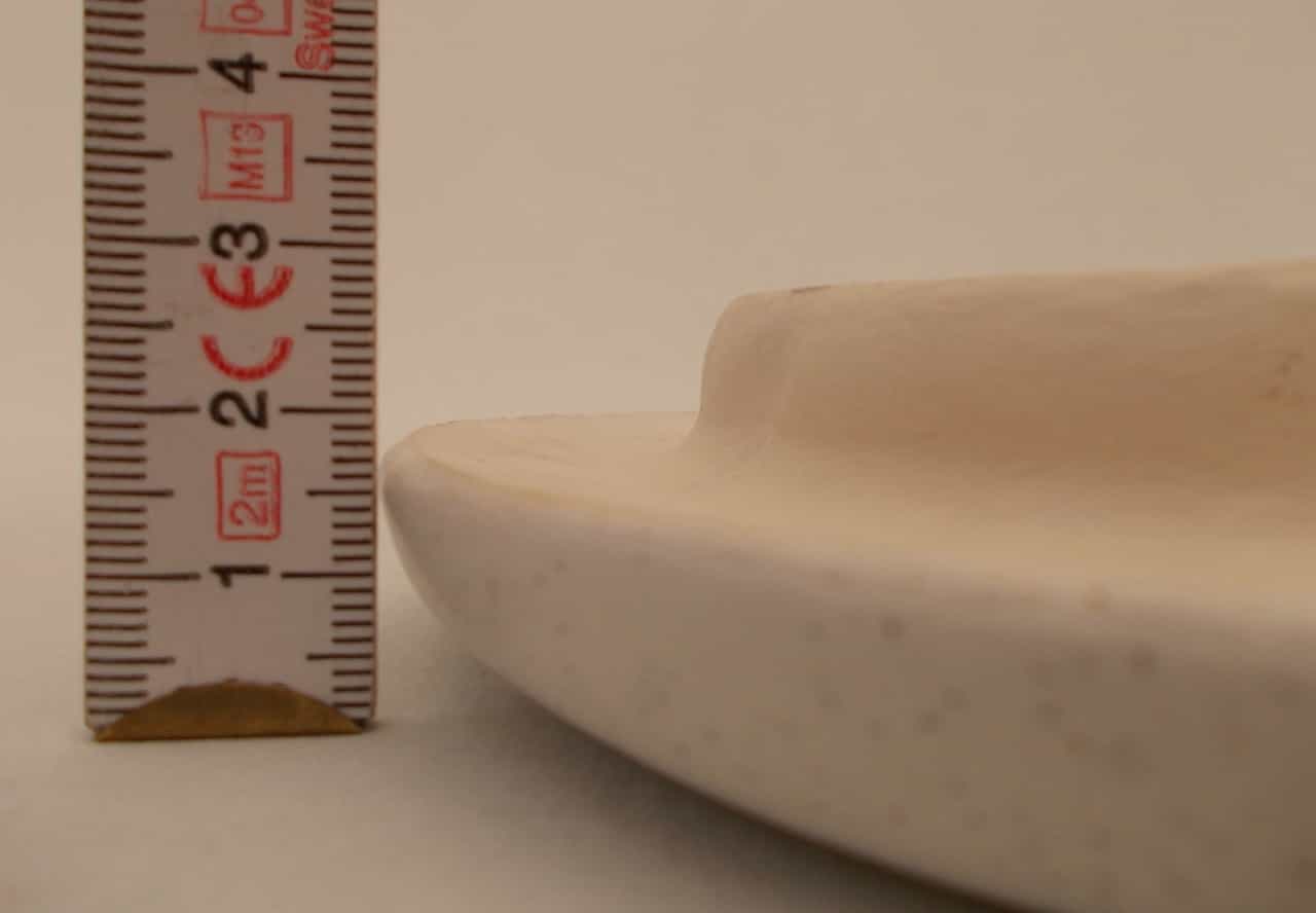 Reinigungskachel Polarweiß, Putzdeckel für Kachelofen, rund 15 cm
