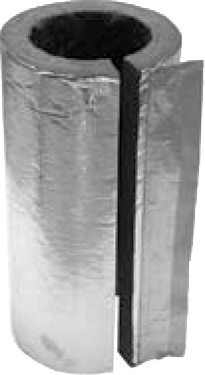 Insulation Shell Accessory Pipe insulation shell made of rock wool for aluminum-laminated stove ...