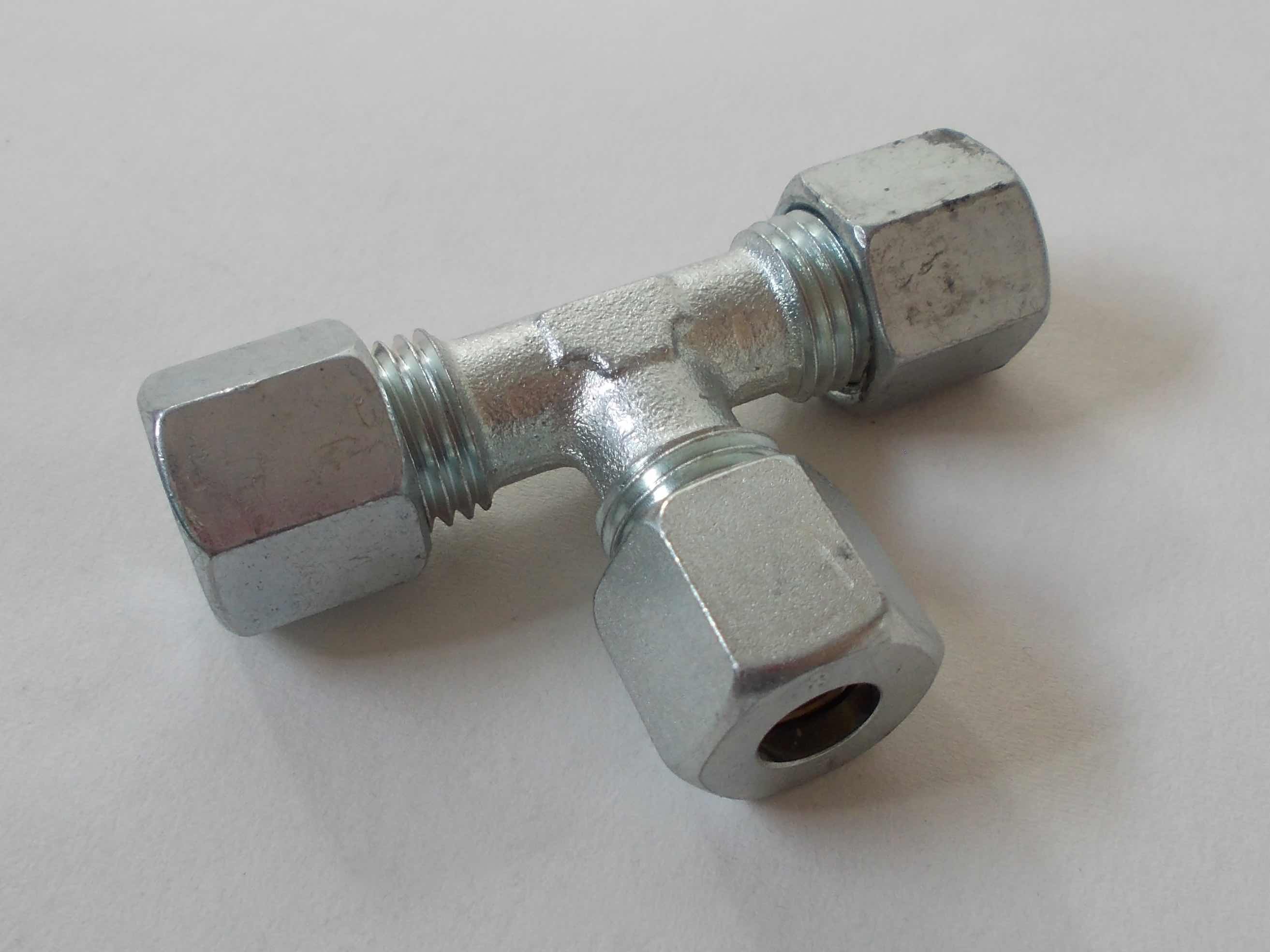 T-connection T-8 for screwing 8mm copper pipes – Kaminladen