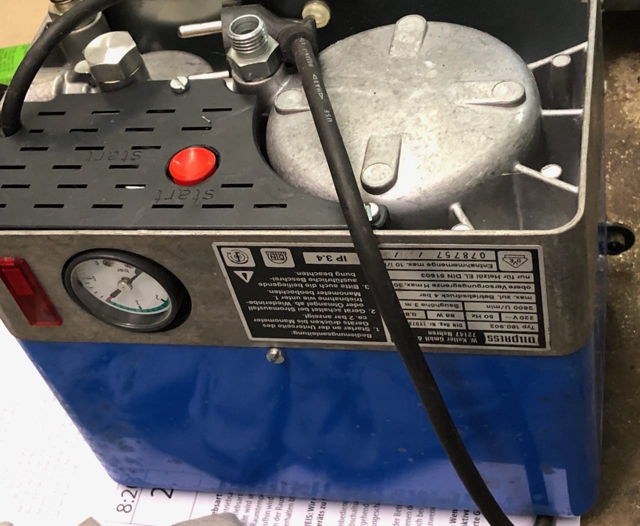 Durchsicht / Wartung Druckspeicherpumpe DSP 180/330 Ölpumpe